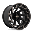 XD Wheels XD860 Onslaught 22x12 Satin Black w/Bronze Tint -44mm ET 106.1mm CB 6x139.7 wheel