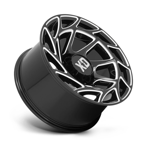 XD Wheels XD860 Onslaught 20x10 Gloss Black Milled -18mm ET 125.1mm CB 8x170 wheel