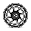 XD Wheels XD860 Onslaught 20x10 Gloss Black Milled -18mm ET 125.1mm CB 8x165.1 wheel