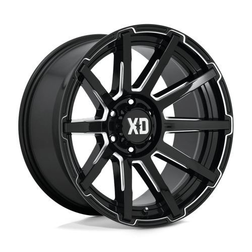XD Wheels XD847 Outbreak 18x9 Gloss Black Milled wheel