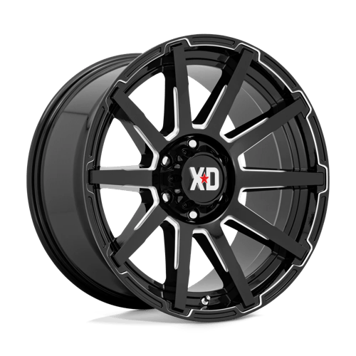 XD Wheels XD847 Outbreak 20x10 Gloss Black Milled wheel