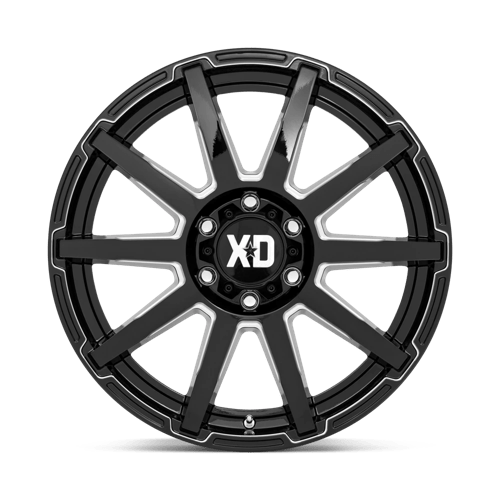 XD Wheels XD847 Outbreak 20x10 Gloss Black Milled wheel