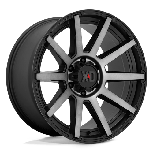 XD Wheels XD847 Outbreak 20x9 Satin Black w/Gray Tint wheel