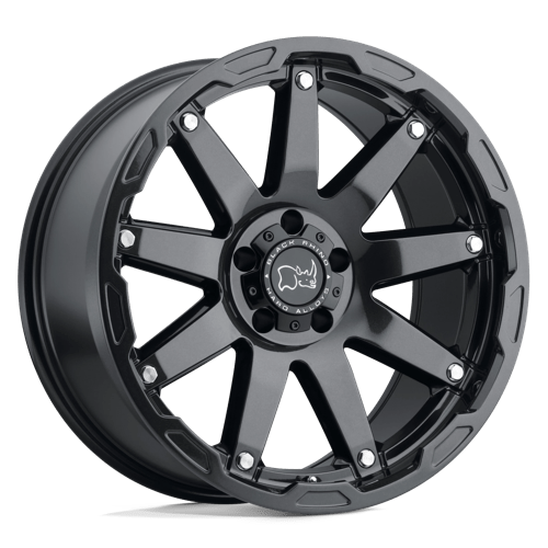 Black Rhino Hard Alloys Oceano 20x9.5 Gloss Gun Black w/SS Bolts -18mm ET 71.5mm CB 5x127