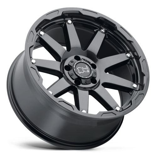 Black Rhino Hard Alloys Oceano 20x9.5 Gloss Gun Black w/SS Bolts -18mm ET 71.5mm CB 5x127