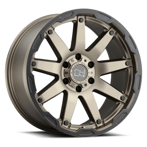 Black Rhino Hard Alloys Oceano 20x12 Matte Bronze w/Black Ring -44mm ET 71.5mm CB 5x127