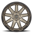 Black Rhino Hard Alloys Oceano 20x12 Matte Bronze w/Black Ring -44mm ET 71.5mm CB 5x127