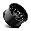 American Force Omen SD forged wheels in gloss black milled finish, side profile view