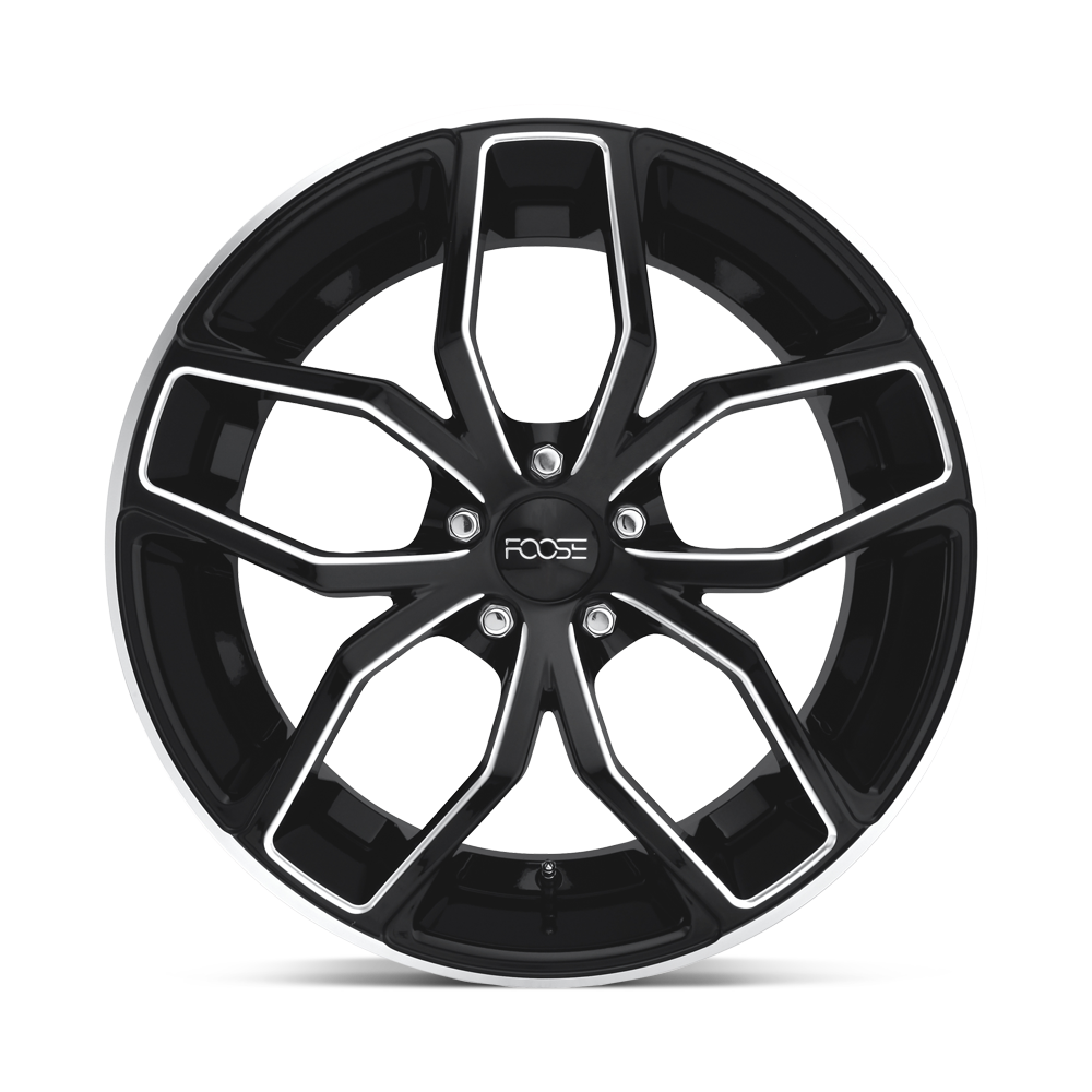 Foose Wheels F150 Outcast 20x10 Gloss Black Milled 40mm ET 72.56mm CB 5x120