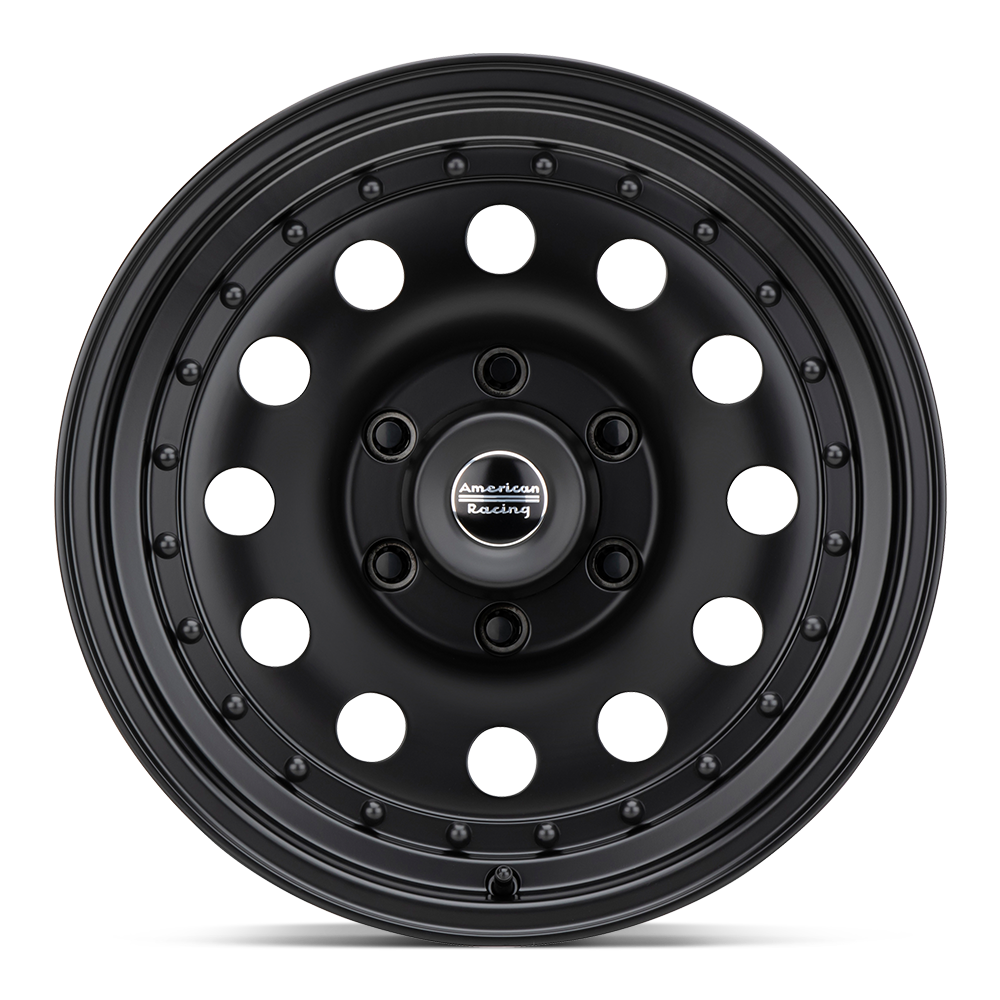 American Racing AR62 Outlaw II 14x7 Satin Black 0mm ET 75.5mm CB 4x108