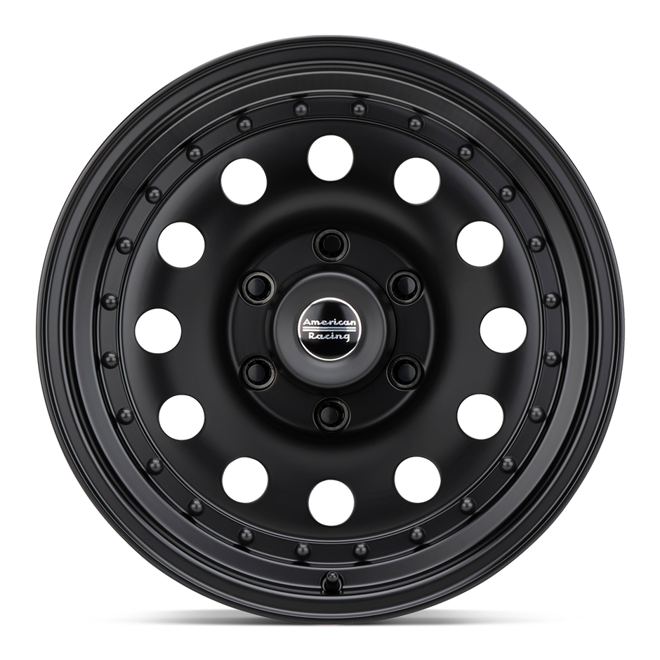American Racing AR62 Outlaw II 14x7 Satin Black 0mm ET 75.5mm CB 4x108
