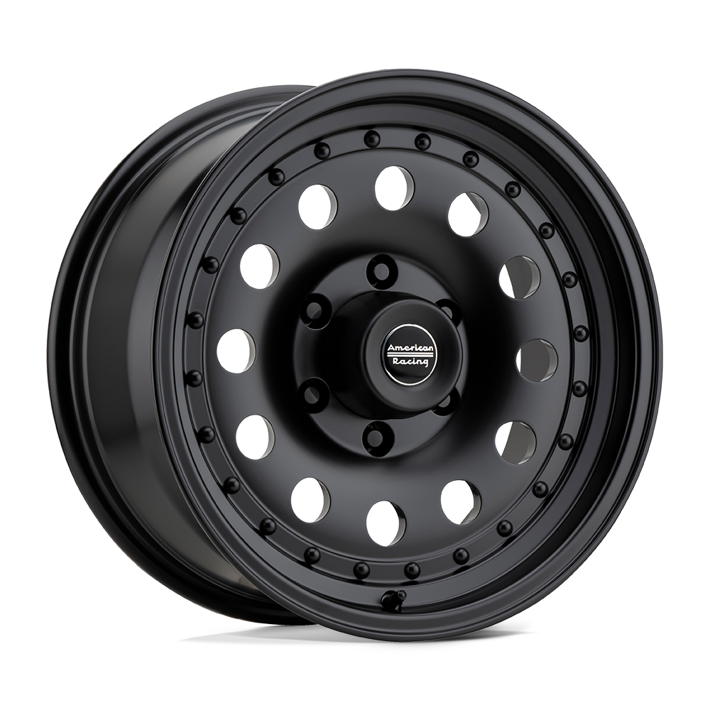 American Racing AR62 Outlaw II 14x7 Satin Black 0mm ET 75.5mm CB 4x108