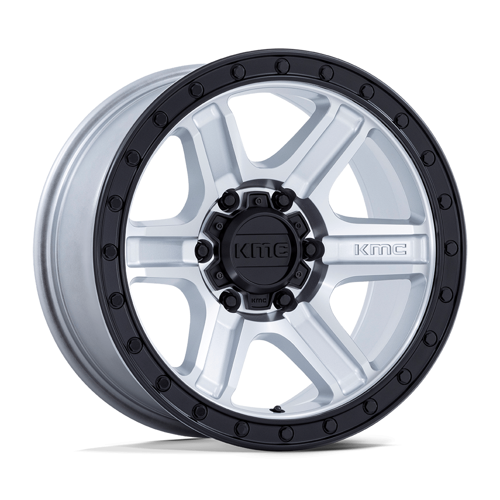 KMC Wheels KM551 Outrun 17x8.5 Machined w/Gloss Black Lip -10mm ET 71.5mm CB 5x127