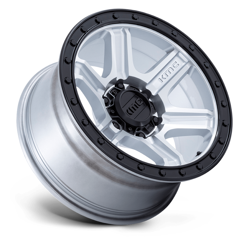 KMC Wheels KM551 Outrun 17x8.5 Machined w/Gloss Black Lip -10mm ET 71.5mm CB 5x127