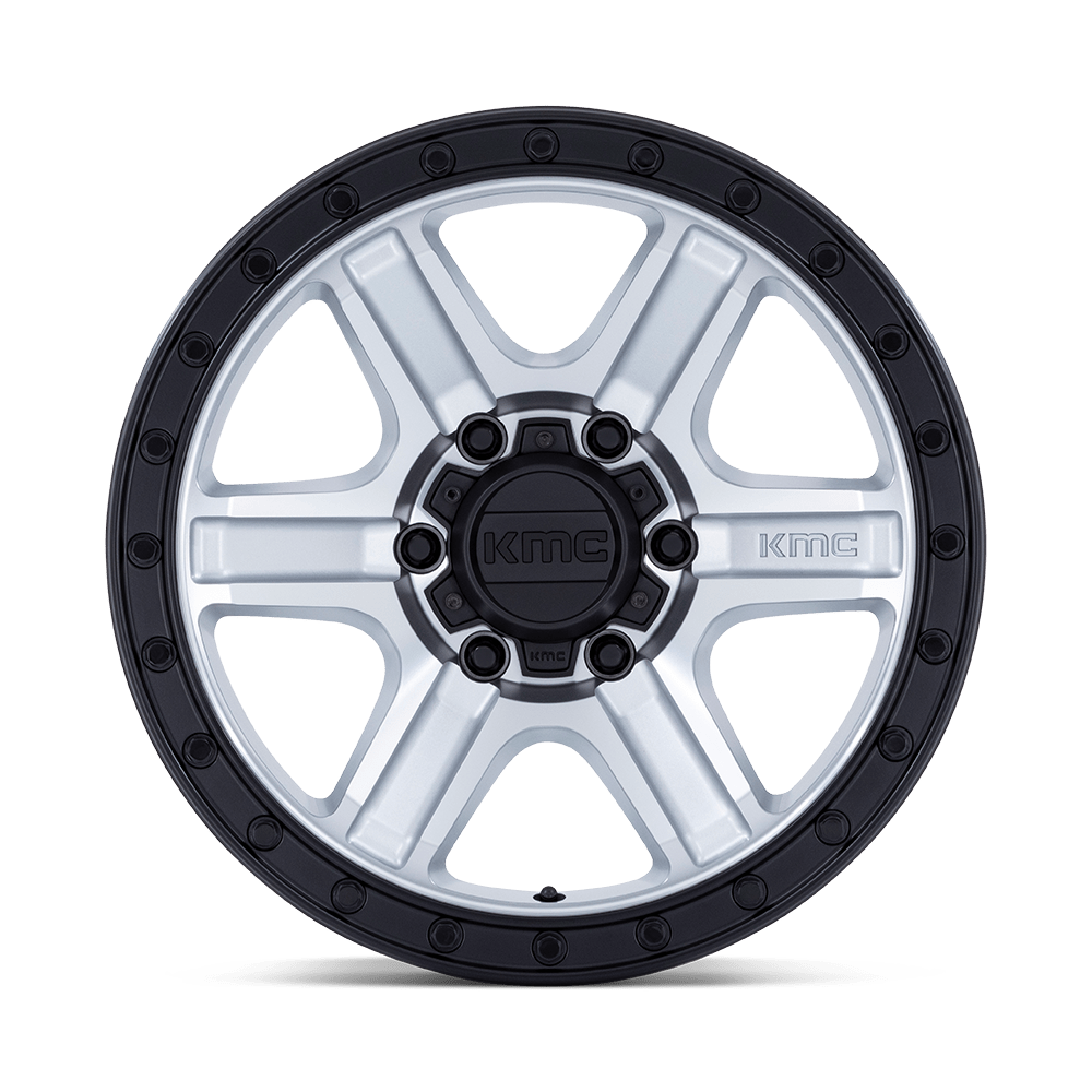 KMC Wheels KM551 Outrun 17x8.5 Machined w/Gloss Black Lip -10mm ET 71.5mm CB 5x127