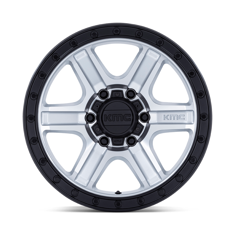 KMC Wheels KM551 Outrun 17x8.5 Machined w/Gloss Black Lip -10mm ET 71.5mm CB 5x127