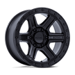KMC Wheels KM551 Outrun 17x8.5 Matte Black w/Gloss Black Lip -10mm ET 71.5mm CB 5x127