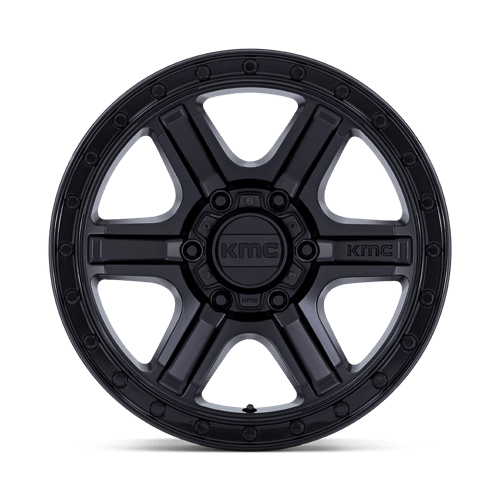 KMC Wheels KM551 Outrun 17x8.5 Matte Black w/Gloss Black Lip -10mm ET 71.5mm CB 5x127