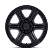 KMC Wheels KM551 Outrun 17x8.5 Matte Black w/Gloss Black Lip -10mm ET 71.5mm CB 5x127