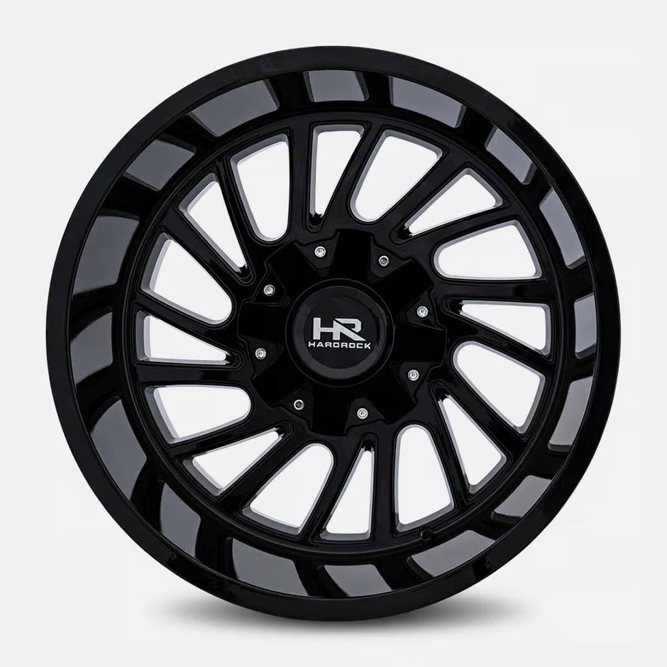 Hardrock Offroad Overdrive 22x10 Gloss Black -19mm ET 110.3mm CB 5x150/5x139.7 wheel