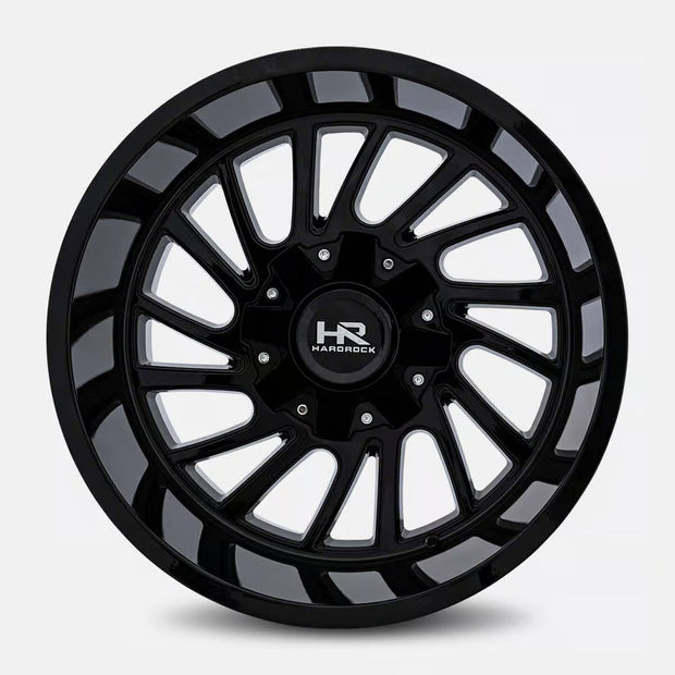 Hardrock Offroad Overdrive 22x10 Gloss Black -19mm ET 110.3mm CB 5x150/5x139.7 wheel