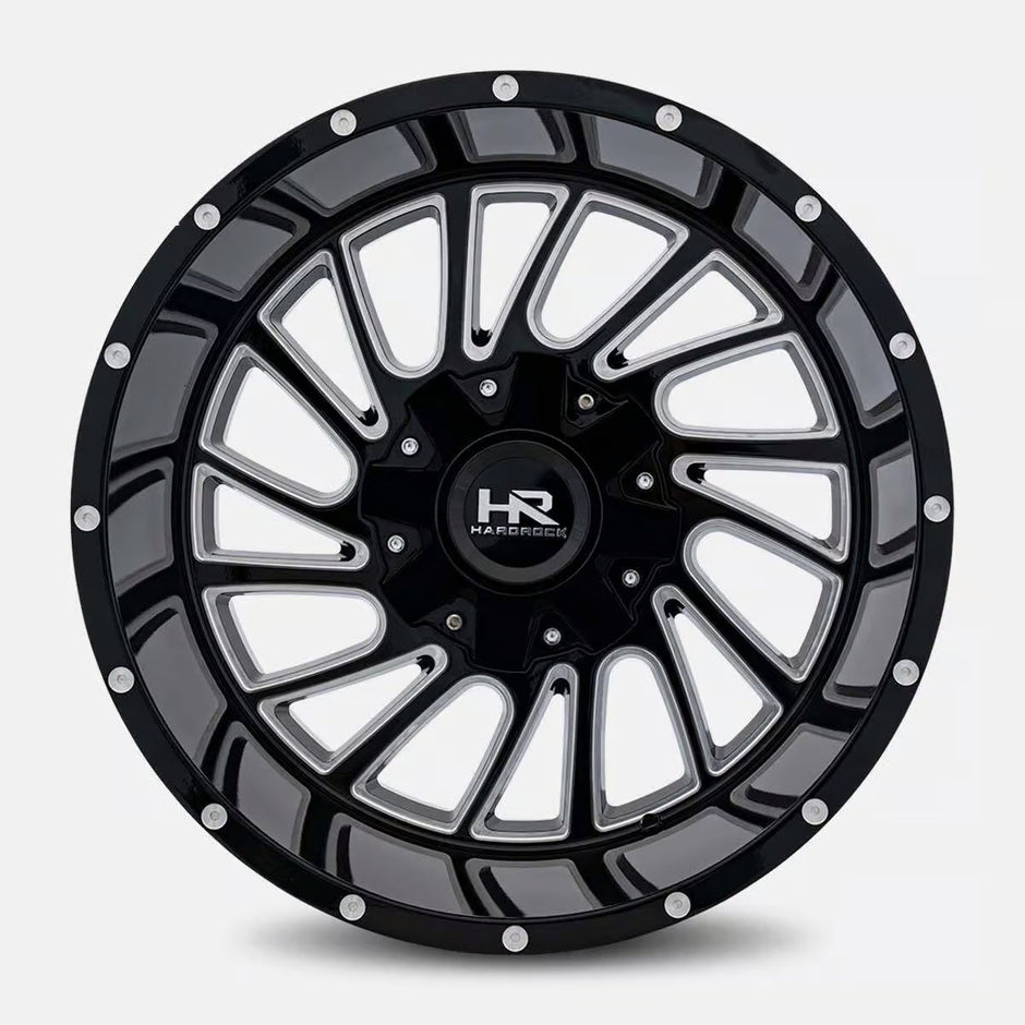 Hardrock Offroad Overdrive 20x9 Gloss Black Milled wheel