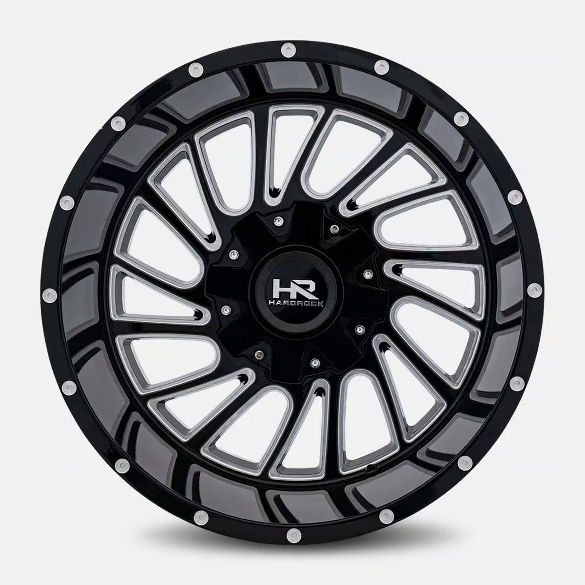 Hardrock Offroad Overdrive 20x9 Gloss Black Milled wheel