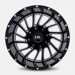 Hardrock Offroad Overdrive 22x10 Gloss Black Milled -25mm ET 108mm CB 6x135/6x139.7 wheel