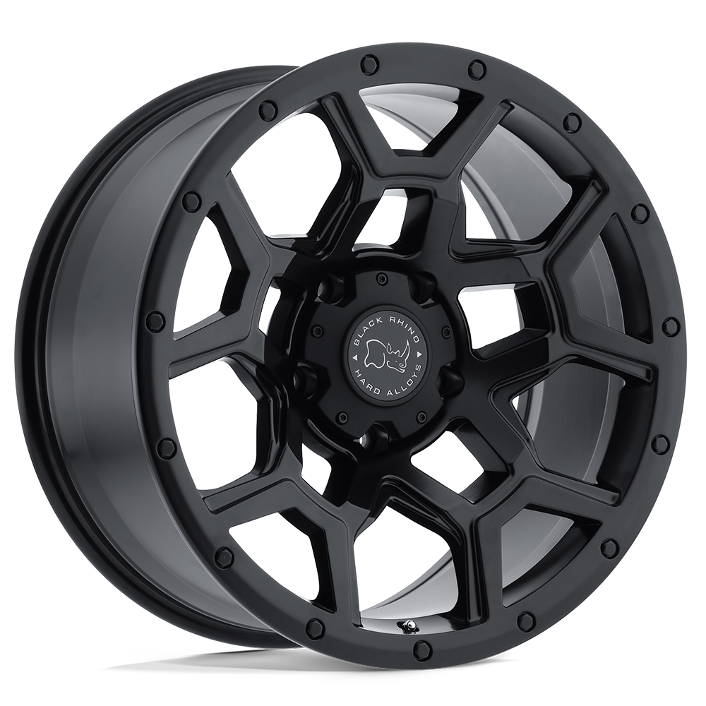 Black Rhino Hard Alloys Overland 17x8 Matte Black 35mm ET 76.1mm CB 5x120