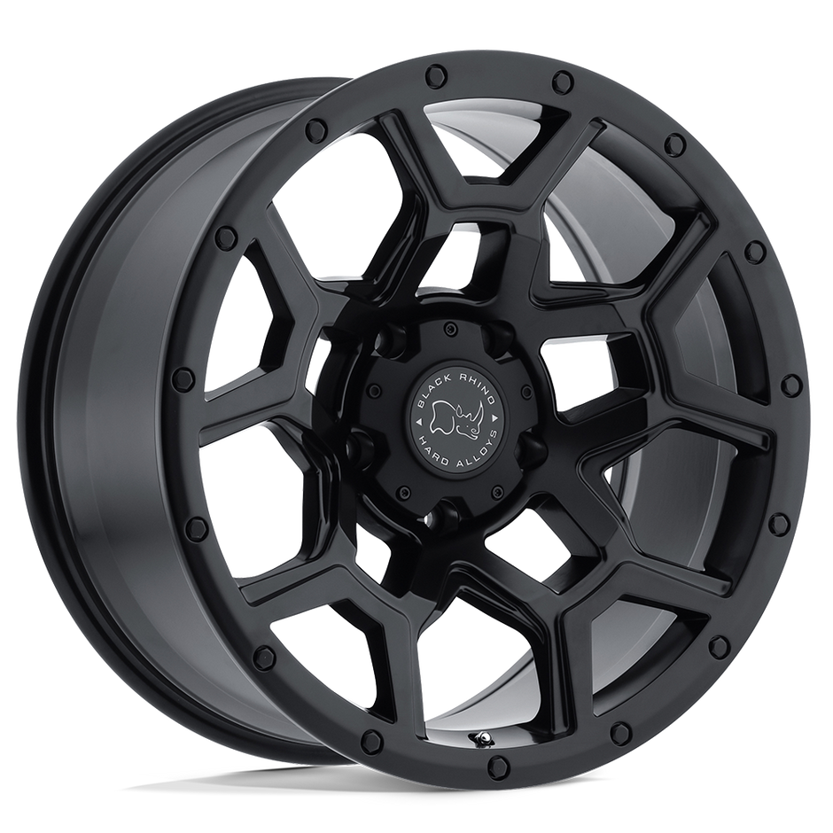 Black Rhino Hard Alloys Overland 17x8 Matte Black 35mm ET 76.1mm CB 5x120