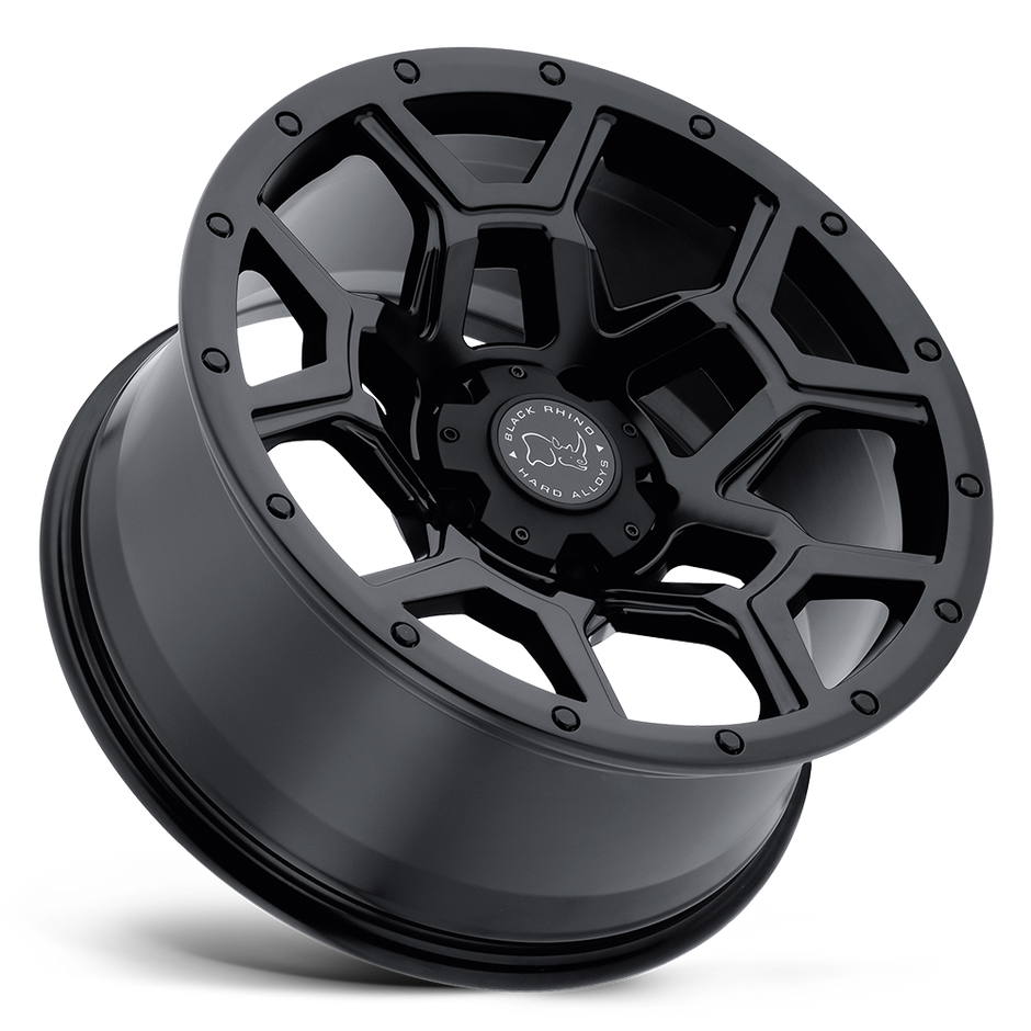 Black Rhino Hard Alloys Overland 17x8 Matte Black 35mm ET 76.1mm CB 5x120