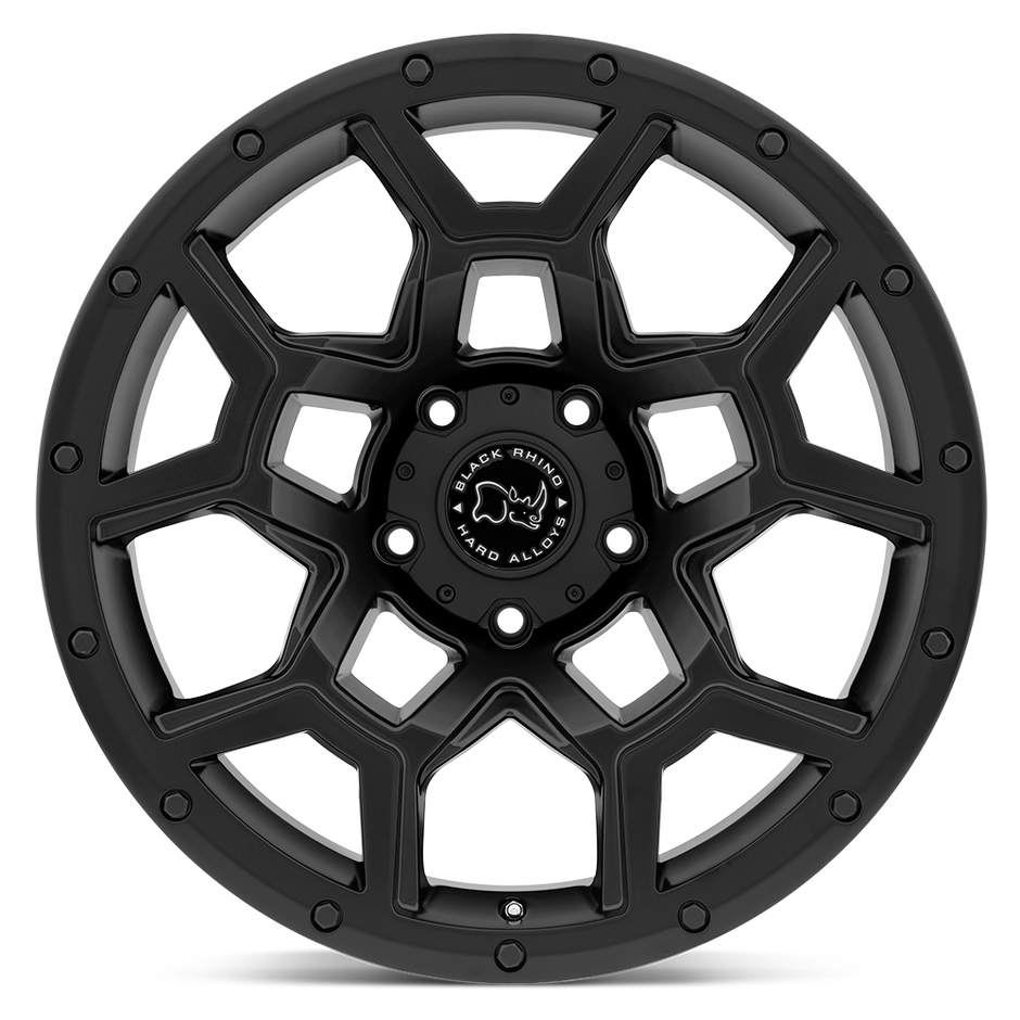 Black Rhino Hard Alloys Overland 17x8 Matte Black 35mm ET 76.1mm CB 5x120