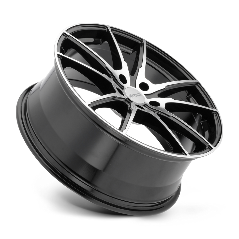 Petrol P0A 19x8 Gloss Black w/Machined Cut Face 35mm ET 72.1mm CB 5x100