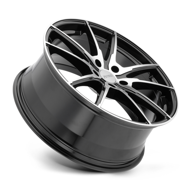 Petrol P0A 17x8 Gloss Black w/Machined Cut Face 32mm ET 72.1mm CB 5x112