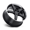 Petrol P1B 17x8 Gloss Black w/Machined Cut Lip 32mm ET 72.1mm CB 5x112