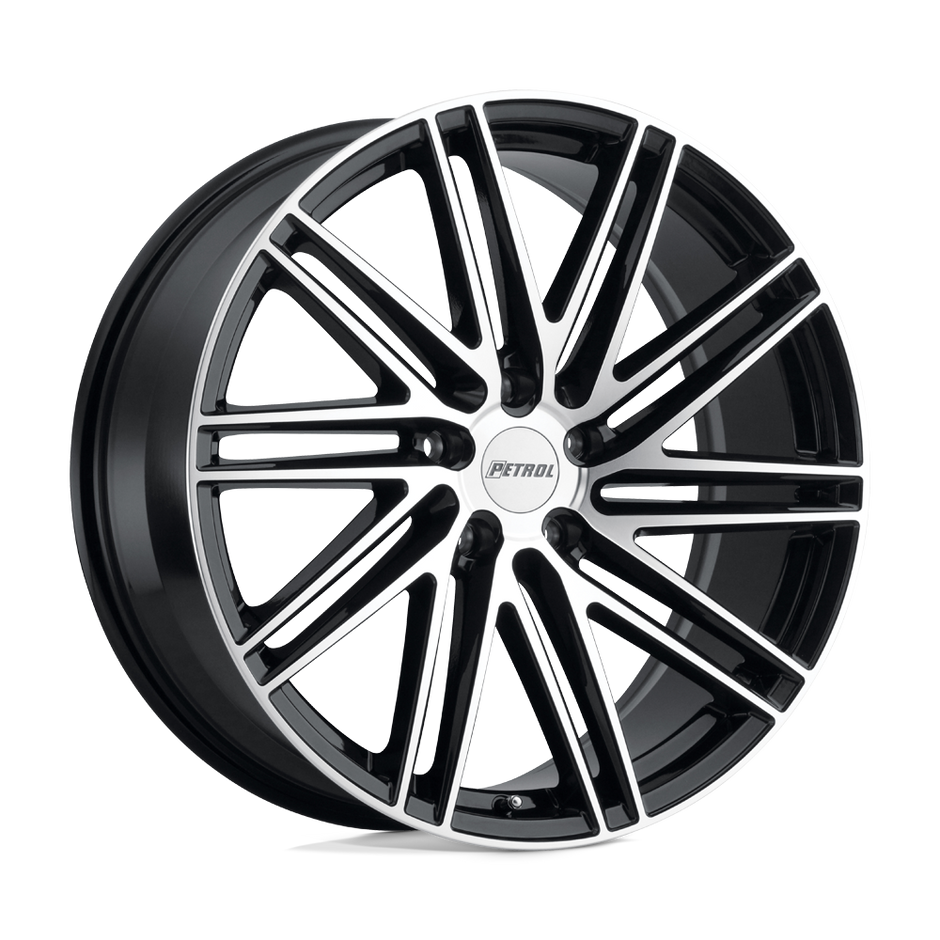 Petrol P1C 17x8 Gloss Black w/Machined Cut Face 35mm ET 76.1mm CB 5x120
