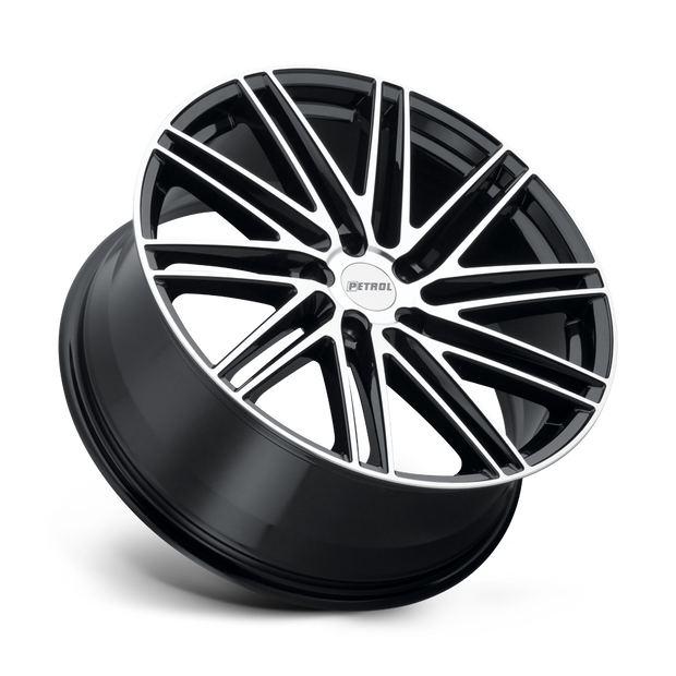 Petrol P1C 17x8 Gloss Black w/Machined Cut Face 35mm ET 76.1mm CB 5x120