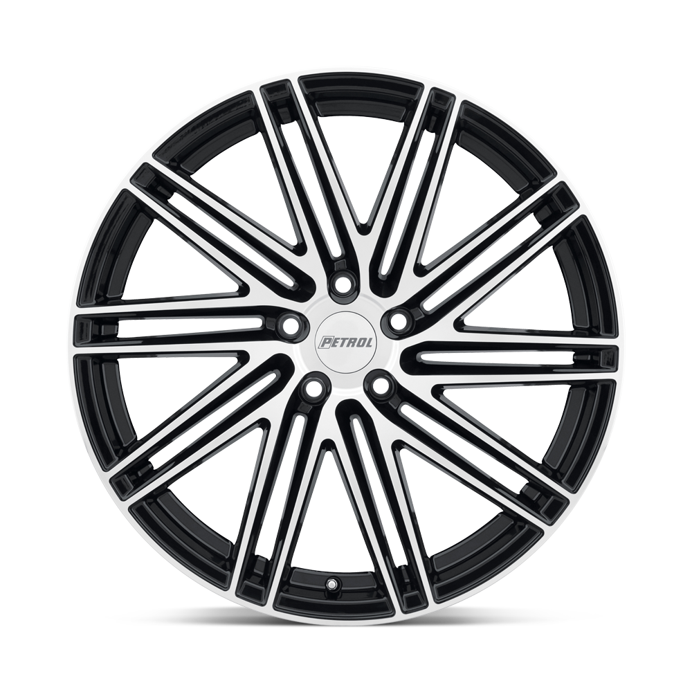Petrol P1C 17x8 Gloss Black w/Machined Cut Face 35mm ET 76.1mm CB 5x120