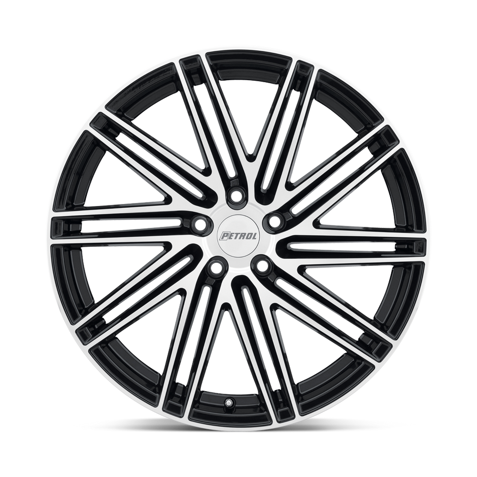 Petrol P1C 17x8 Gloss Black w/Machined Cut Face 35mm ET 76.1mm CB 5x120