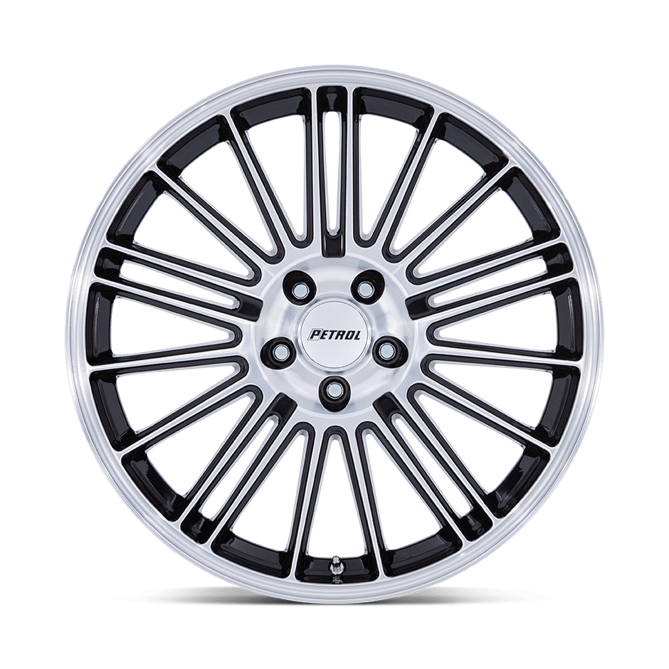 Petrol PE001 P1D 17x8 Gloss Black w/Machined Face 40mm ET 72.56mm CB 5x114.3