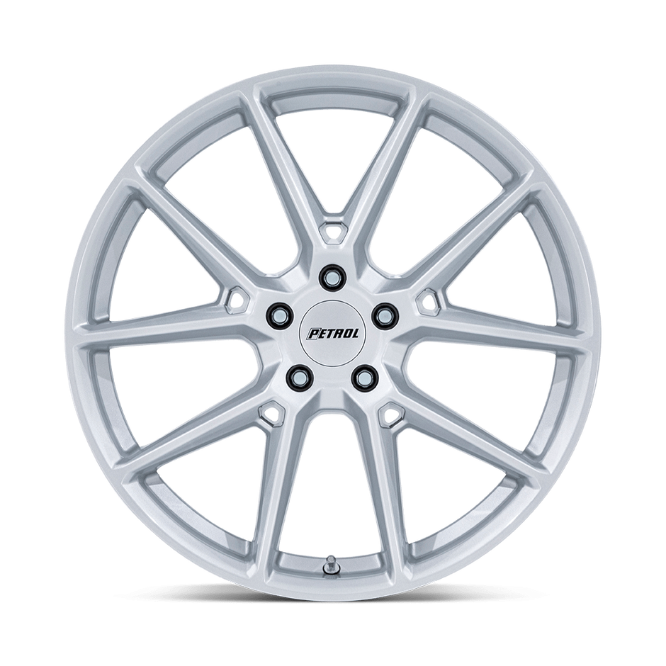 Petrol PE002 P1E 17x8 Gloss Silver 40mm ET 72.56mm CB 5x114.3