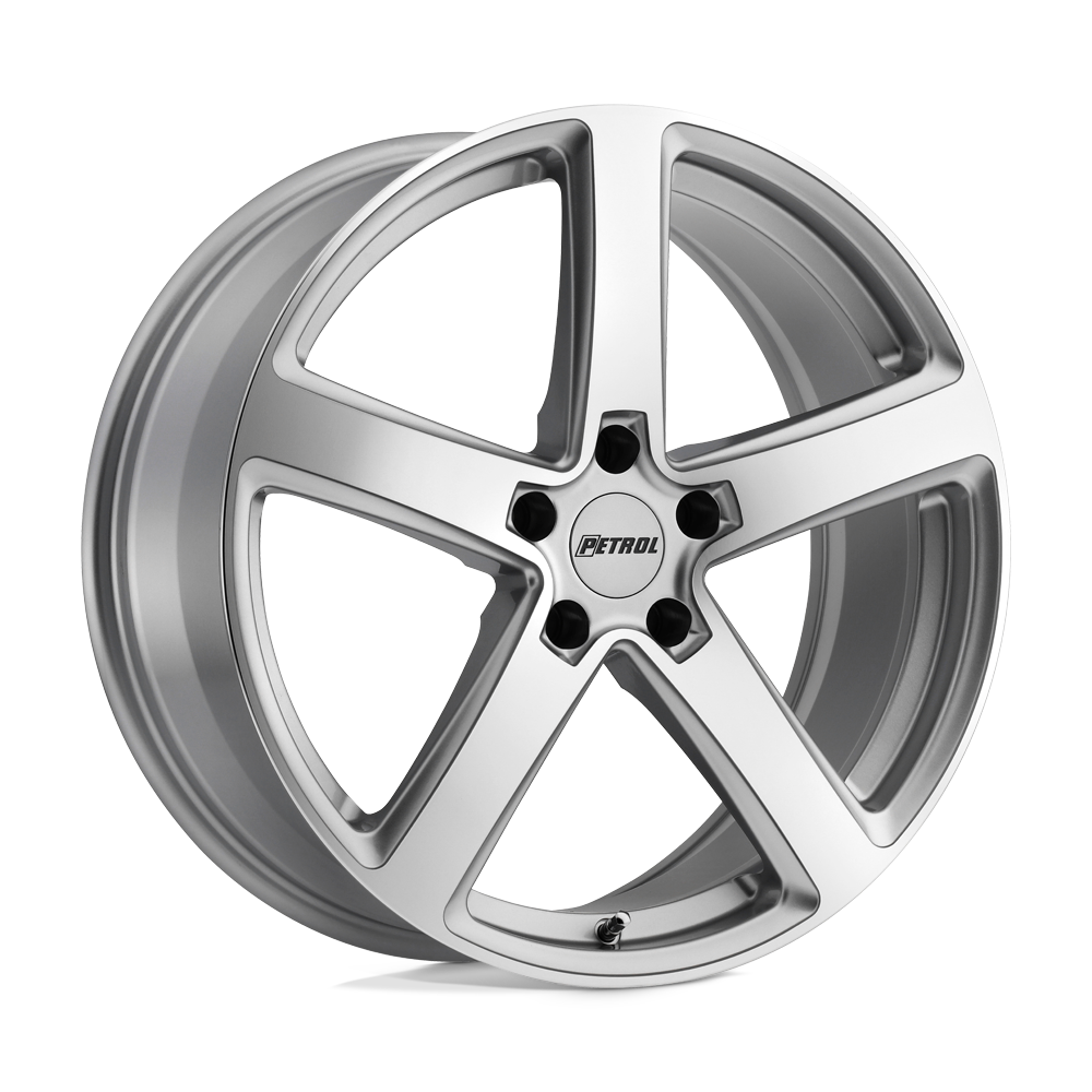 Petrol P2A 17x8 Silver w/Machined Cut Face 35mm ET 72.1mm CB 5x100