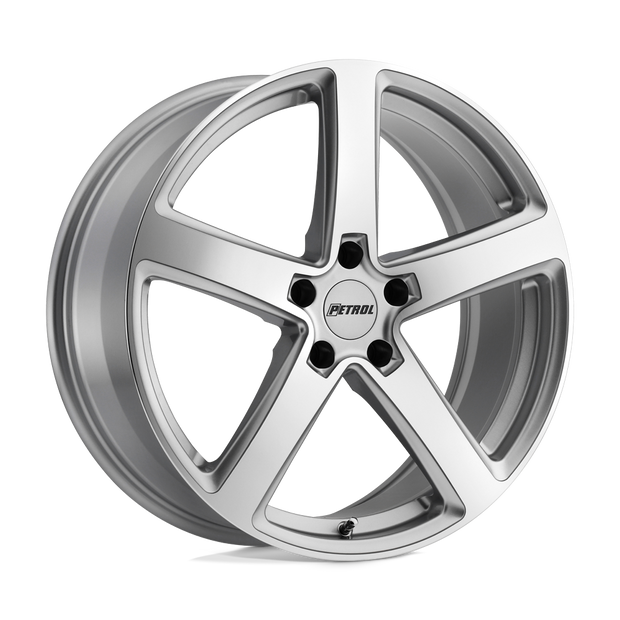Petrol P2A 17x8 Silver w/Machined Cut Face 35mm ET 72.1mm CB 5x100