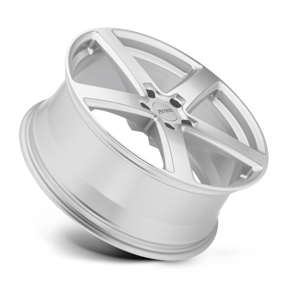 Petrol P2A 17x8 Silver w/Machined Cut Face 35mm ET 72.1mm CB 5x100