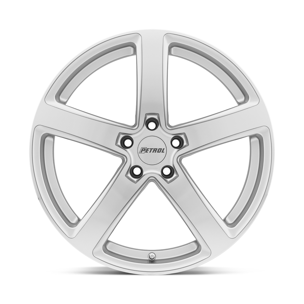 Petrol P2A 17x8 Silver w/Machined Cut Face 35mm ET 72.1mm CB 5x100