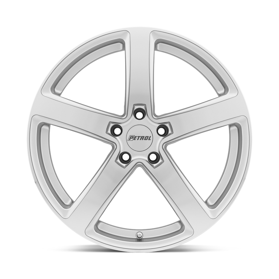 Petrol P2A 17x8 Silver w/Machined Cut Face 35mm ET 72.1mm CB 5x100
