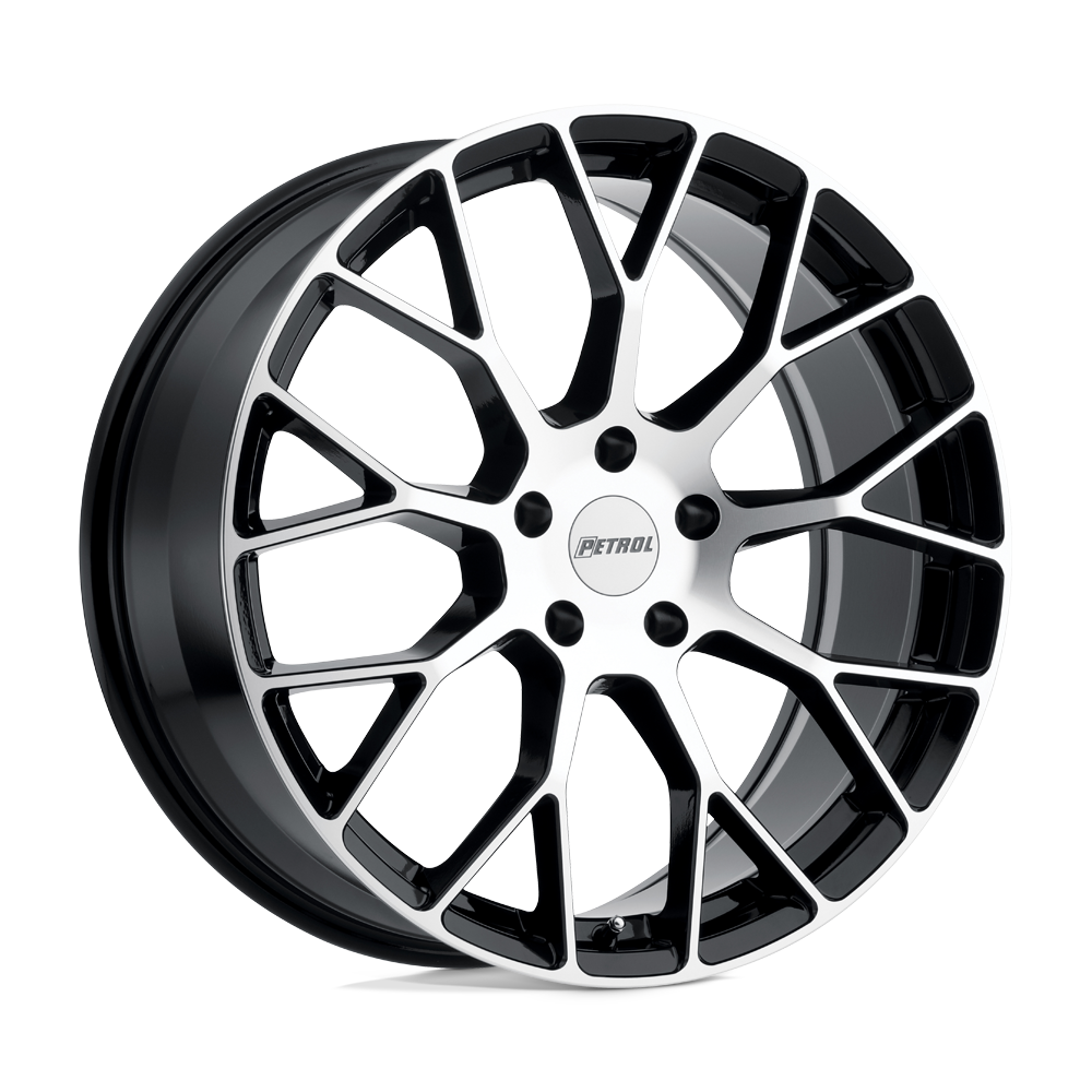 Petrol P2B 15x7 Gloss Black w/Machined Cut Face 40mm ET 72.1mm CB 4x100