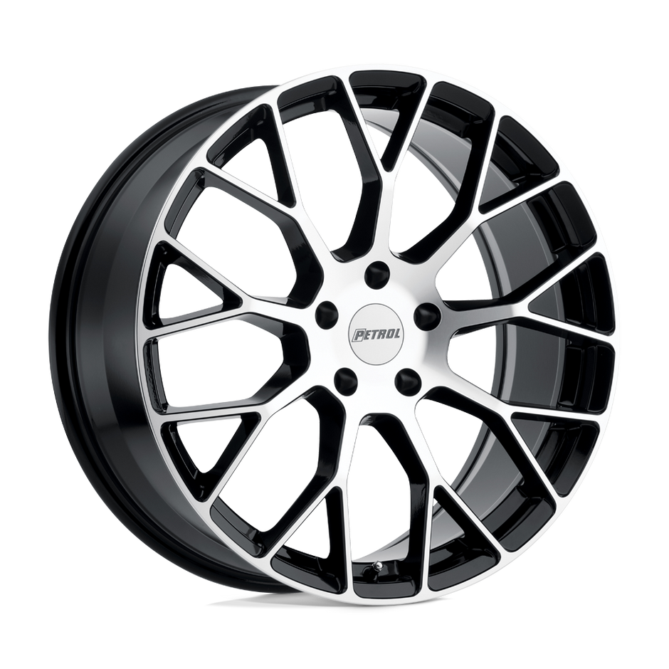 Petrol P2B 15x7 Gloss Black w/Machined Cut Face 40mm ET 72.1mm CB 4x100