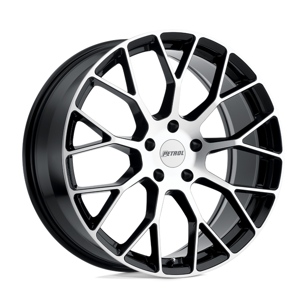 Petrol P2B 15x7 Gloss Black w/Machined Cut Face 40mm ET 72.1mm CB 4x100