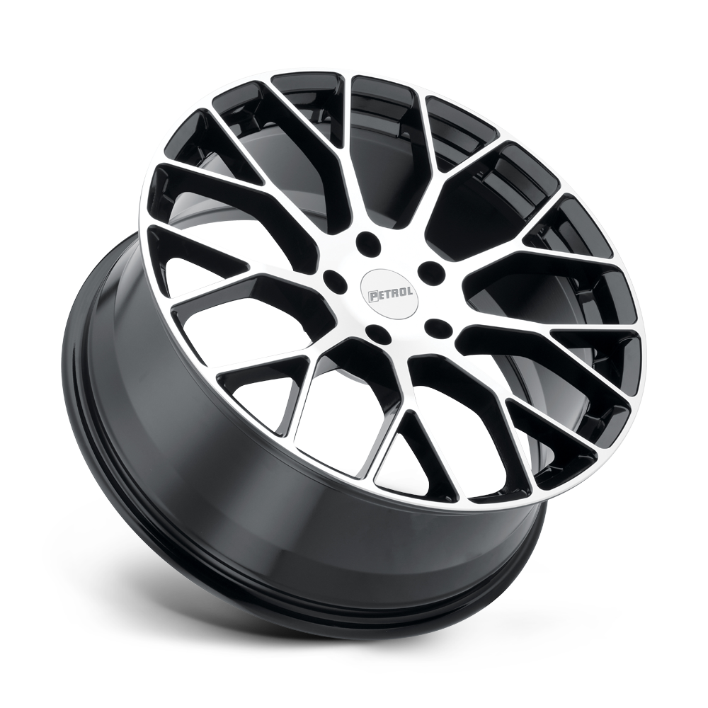 Petrol P2B 15x7 Gloss Black w/Machined Cut Face 40mm ET 72.1mm CB 4x100